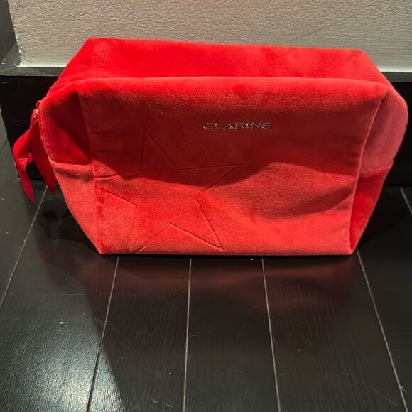 Clarins Red Velvet Holiday Bag - Picture 1 of 6